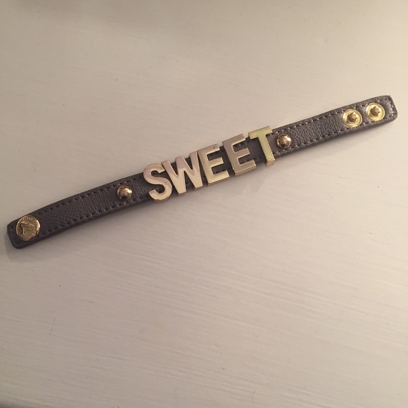 BCBC SWEET taupe leather bangle bracelet - Picture 1 of 5